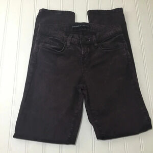 J Brand for Theory Rail Dark Plum Skinny, Size 25
